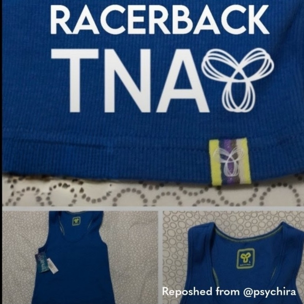 TNA Blue Racerback Tank Top